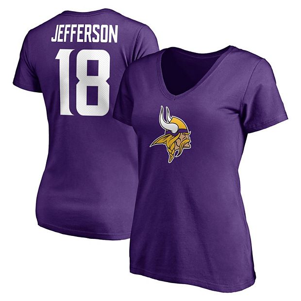 Men's Fanatics Branded Justin Jefferson Purple Minnesota Vikings Big & Tall  Player Name & Number T-Shirt