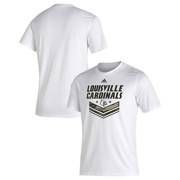 Women's adidas White Louisville Cardinals More Is Possible T-Shirt