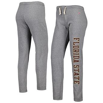 Women's League Collegiate Wear Heather Gray Florida State Seminoles Victory Springs Tri-Blend Jogger Pants