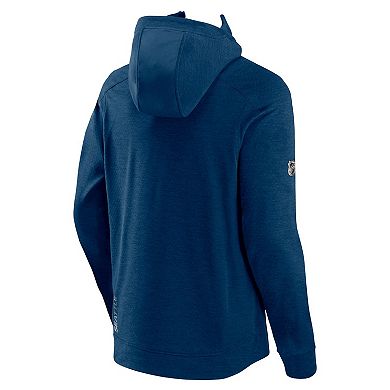 Men's Fanatics Navy Seattle Kraken Authentic Pro Road Tech Lightweight Full-Zip Hoodie Jacket