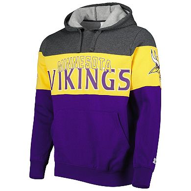Men's Starter Purple/Heather Charcoal Minnesota Vikings Extreme ...