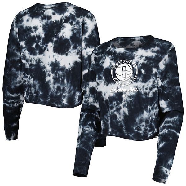 Cincinnati Bengals New Era Women's Tie-Dye Long Sleeve T-Shirt - Black