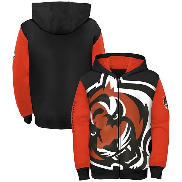 Cincinnati Bengals Full Zip Hood With Digital Camo Hood Detail