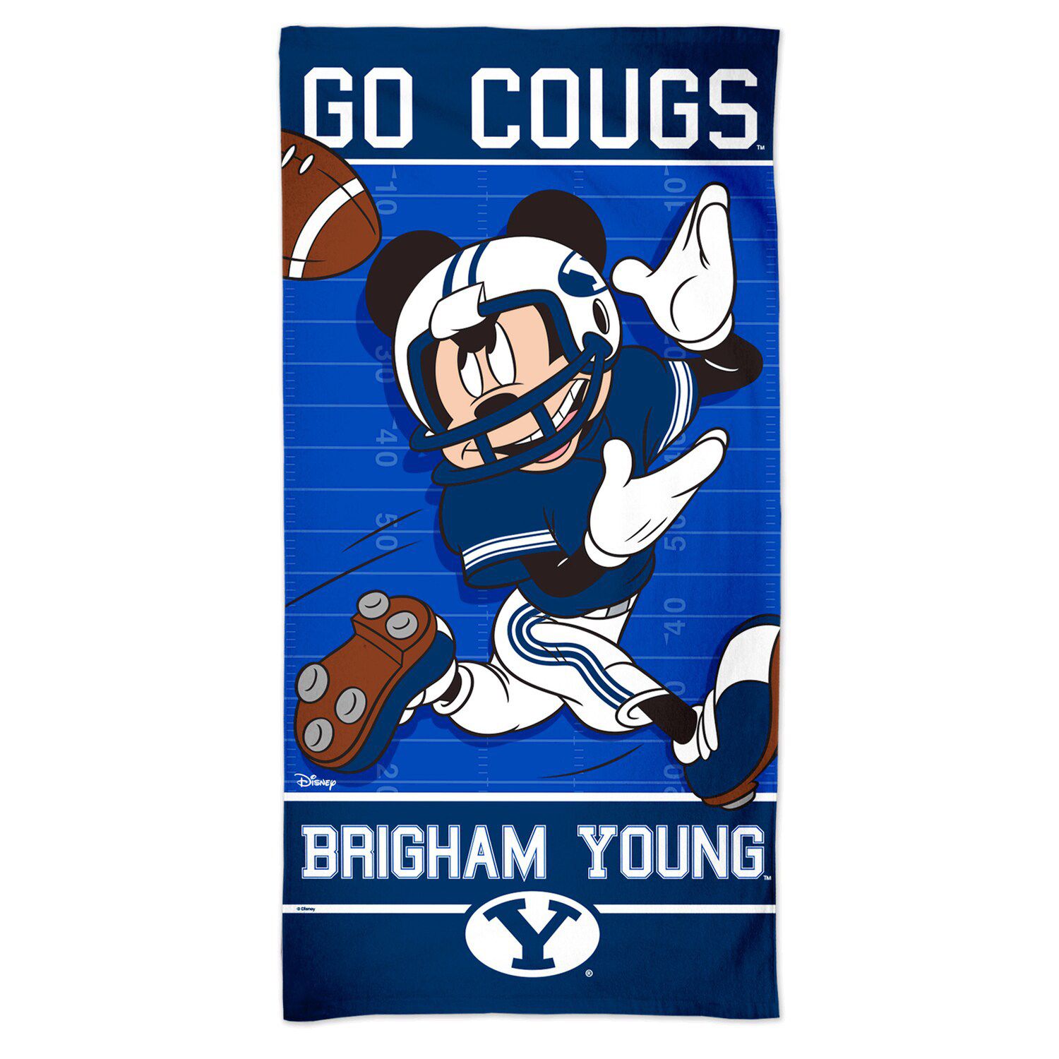 WinCraft BYU Cougars 30'' X 60'' Disney Spectra Beach Towel