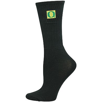 Women's ZooZatz Green/White Oregon Ducks 2-Pack Quarter-Length Socks