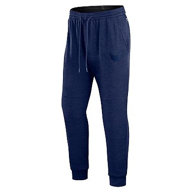 Men's Fanatics Branded Heather Navy Washington Capitals Authentic Pro Road Jogger Sweatpants