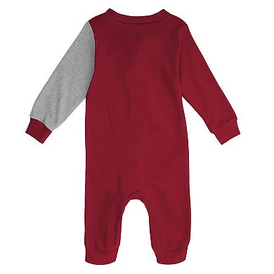 Infant Crimson/Gray Alabama Crimson Tide Halftime Two-Tone Sleeper