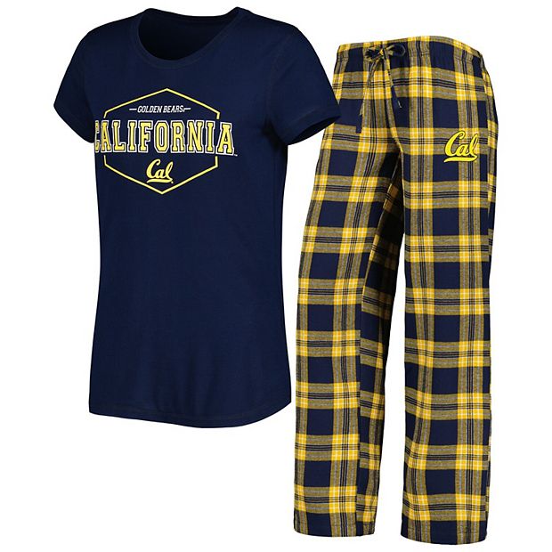 Women's Concepts Sport Navy Chicago Bears Plus Size Badge T-Shirt & Flannel Pants Sleep Set