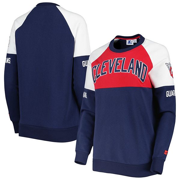 売れ筋商品|||スターター カットソー トップス レディース Women's Navy, Red Cleveland Guardians Baseline Raglan Pullover Sweatshirt Navy, Red Women's Starter Navy/Red Cleveland Guardians Baseline Raglan