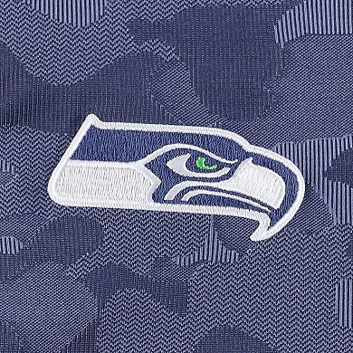 Men's Antigua College Navy Seattle Seahawks Brigade Quarter-Zip Sweatshirt