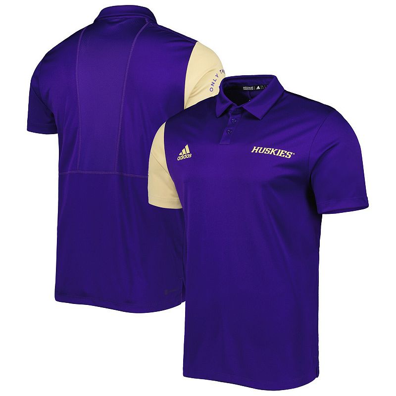 Mens adidas Purple Washington Huskies AEROREADY Polo, Size: Small