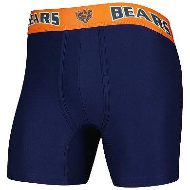 Men's Concepts Sport Navy/Orange Chicago Bears 2-Pack Boxer Briefs Set