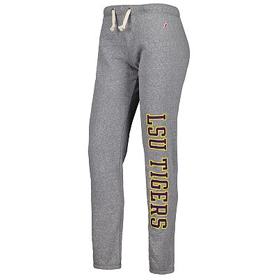Women s League Collegiate Wear Heather Gray LSU Tigers Victory Springs Tri Blend Jogger Pants