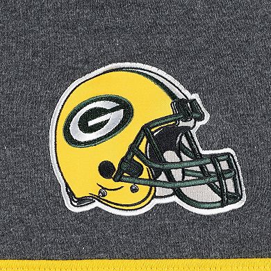 Men's Starter Green/Heather Charcoal Green Bay Packers Extreme Pullover Hoodie