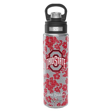 Vera Bradley x Tervis Ohio State Buckeyes 24oz. Wide Mouth Bottle with Deluxe Lid