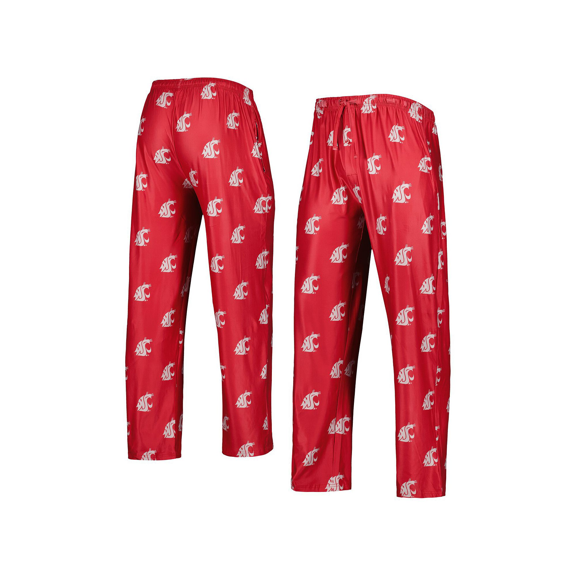 Mens Concepts Sport Crimson Washington State Cougars Logo Flagship Allover