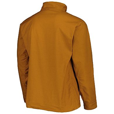 Men's Dunbrooke Tan Oakland Athletics Journey Tri-Blend Full-Zip Jacket