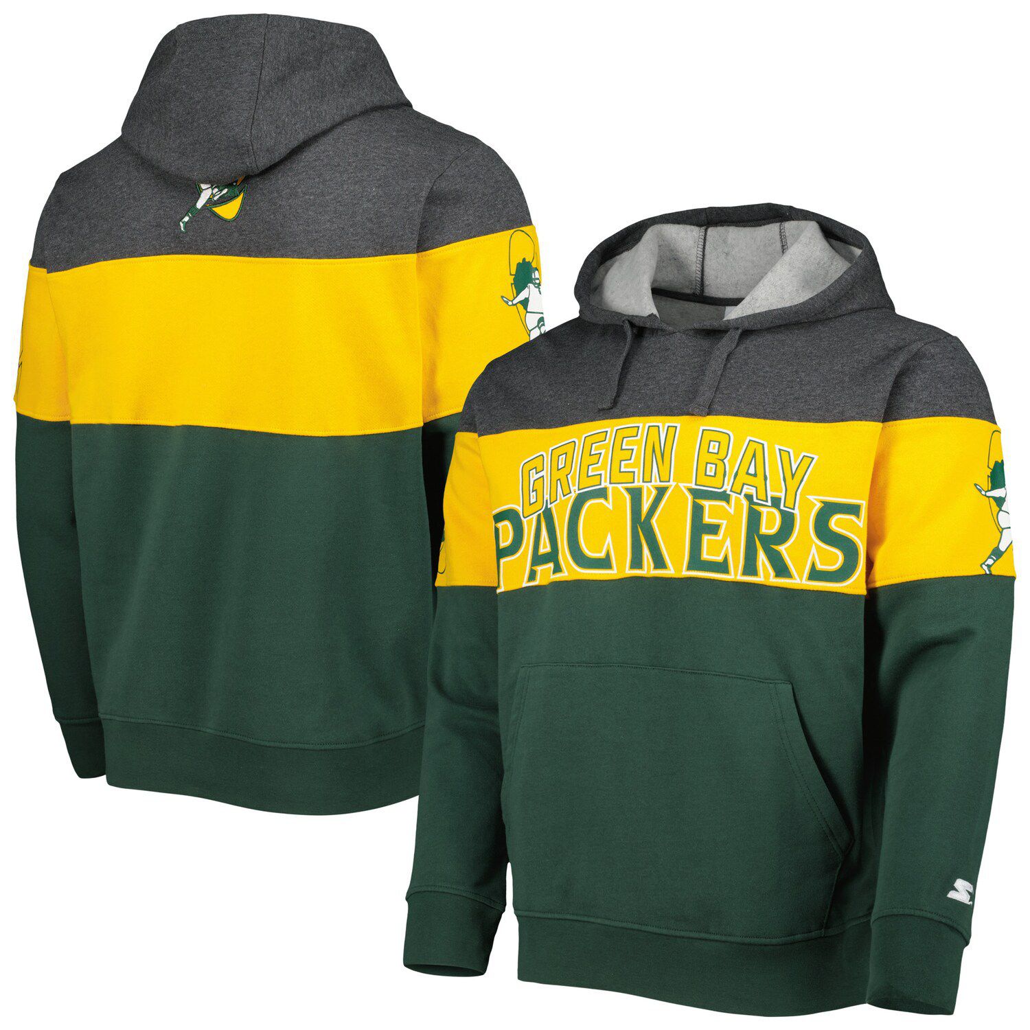 Men's Fanatics Branded Green Bay Packers Big & Tall Call The Shots Pullover Hoodie