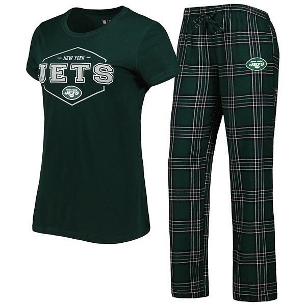 NFL New York Jets Officially Licensed Women's Pajama Set T-Shirt & Pants -  Body Logic