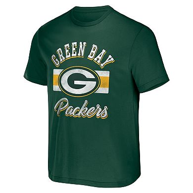 Men's NFL x Darius Rucker Collection by Fanatics Green Green Bay Packers Stripe T-Shirt