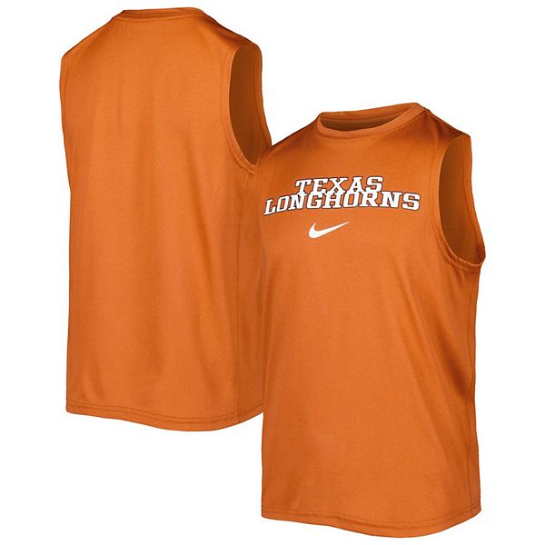 Youth Nike Texas Orange Texas Longhorns Legend Performance Sleeveless T ...