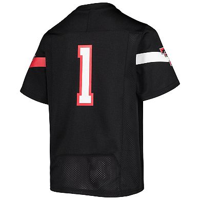 Youth Under Armour #1 Black Texas Tech Red Raiders Team Replica Football Jersey
