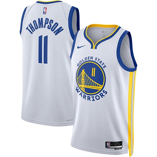 Nike Men's Golden State Warriors Klay Thompson #11 Blue Dri-Fit Swingman Jersey, Medium