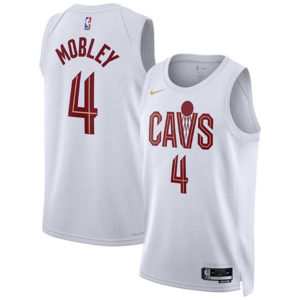 Men's CLEVELAND #4 MOBLEY Basketball Jersey White Size S-6XL For Men