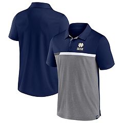 Notre Dame Fighting Irish Mens Blue Touchback Polyester Polo Shirt 