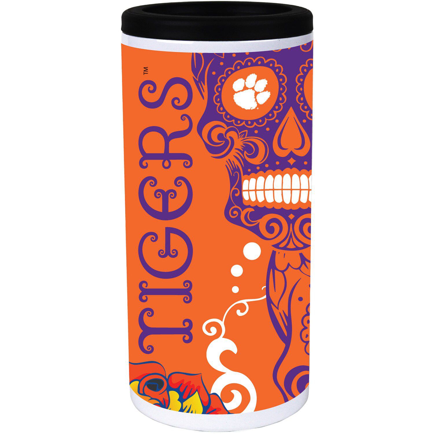 LSU Tigers Team Logo 12oz. Slim Can Holder