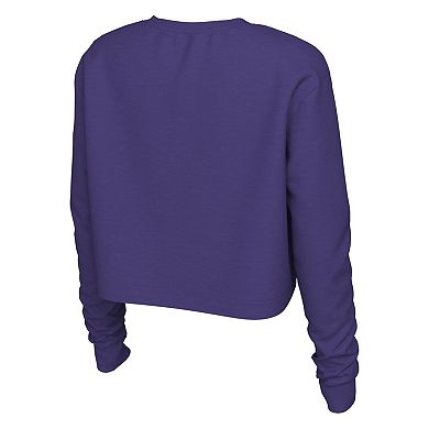 Women's Nike Purple LSU Tigers Est. Cropped Long Sleeve T-Shirt