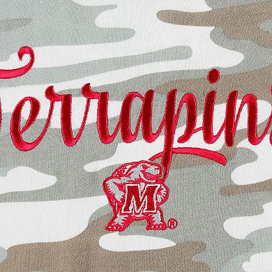Women's Pressbox Camo Maryland Terrapins San Pablo Pullover Hoodie