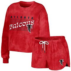 Atlanta Falcons FOCO Wordmark Ugly Pajama Set - Red