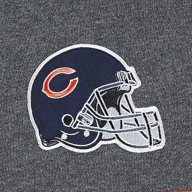 Men's Starter Navy/Heather Charcoal Chicago Bears Extreme Pullover Hoodie