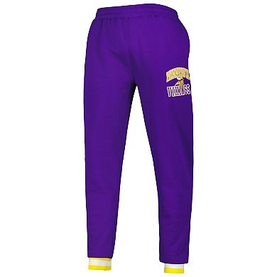 Men's Starter Purple Minnesota Vikings Blitz Fleece Jogger Pants