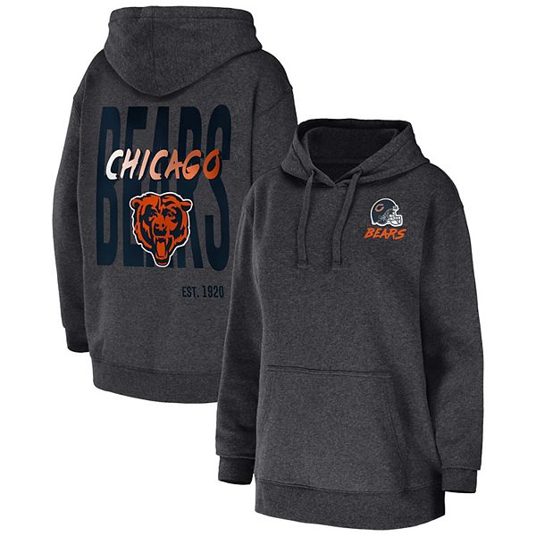 Women's WEAR by Erin Andrews Heathered Gray Chicago Bears Pullover -  Sweatshirt