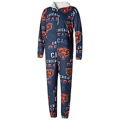 Youth Chicago Bears Navy All Over Print Long Sleeve T-Shirt & Pants Sleep  Set