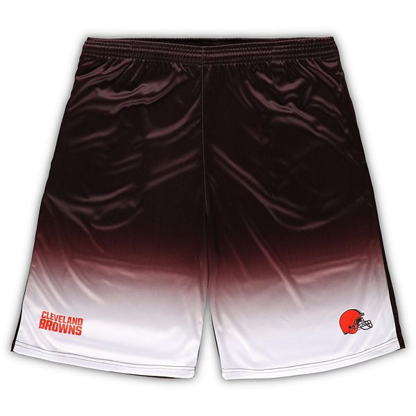 Men's Brown Cleveland Browns Big & Tall Faded Shorts