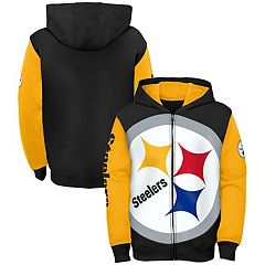 New Pittsburgh Steelers KIDS or Youth Size S (4-7/8) Pink Full Zip Jacket  Hoodie