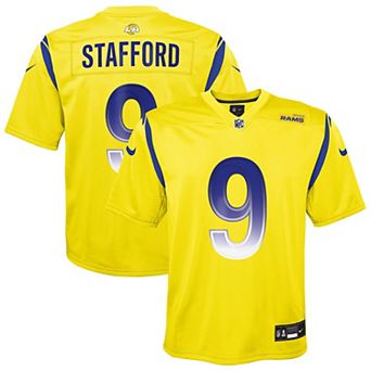 Youth Nike Matthew Stafford Gold Los Angeles Rams Inverted Game Jersey
