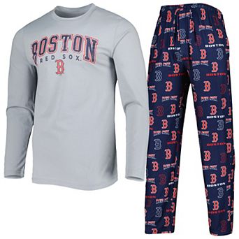 Men's Concepts Sport Navy/Gray Boston Red Sox Breakthrough Long Sleeve Top & Pants Set