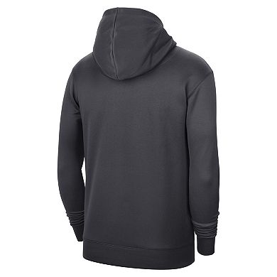 Men's Nike Anthracite Brooklyn Nets 2022/23 Spotlight On-Court Practice Performance Pullover Hoodie