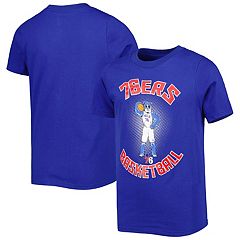  Outerstuff Philadelphia 76ers Youth Girls 7-16 Team Logo T-Shirt  (Girls Small-7/8) Blue : Sports & Outdoors
