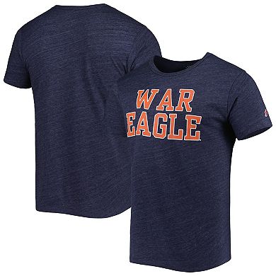 Men's League Collegiate Wear Heather Navy Auburn Tigers Local Victory Falls Tri-Blend T-Shirt
