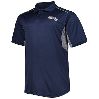 Men's College Navy Seattle Seahawks Big & Tall Team Color Polo