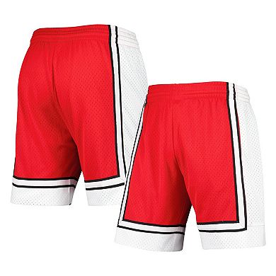 Men's Mitchell & Ness Red UNLV Rebels Authentic Shorts