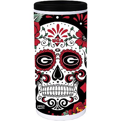 Georgia Bulldogs Dia Stainless Steel 12oz. Slim Can Cooler
