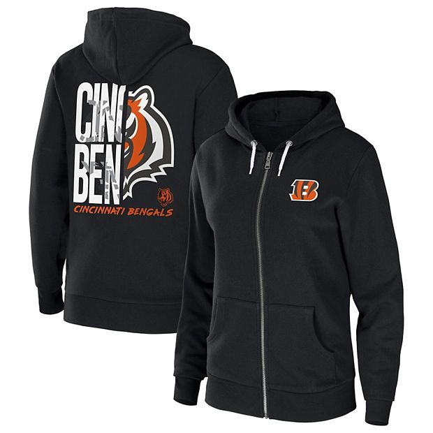 Women's WEAR By Erin Andrews White Cincinnati Bengals Pullover Hoodie