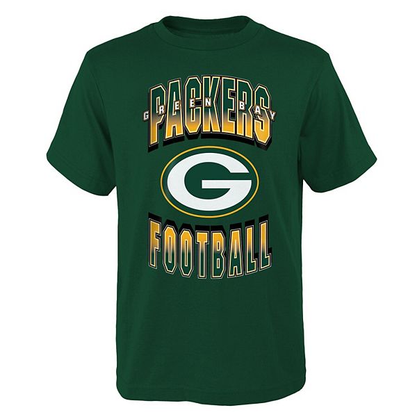 Youth Green Green Bay Packers Forward Progress TShirt