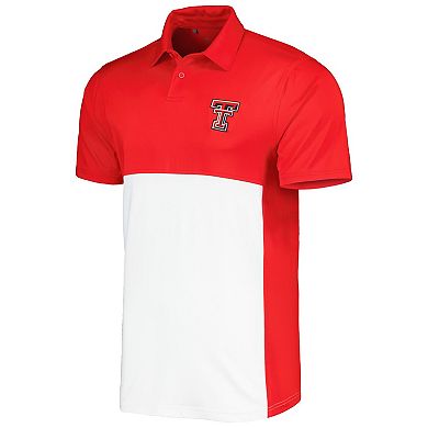 Men's Under Armour Red/White Texas Tech Red Raiders Green Blocked Polo Performance Polo